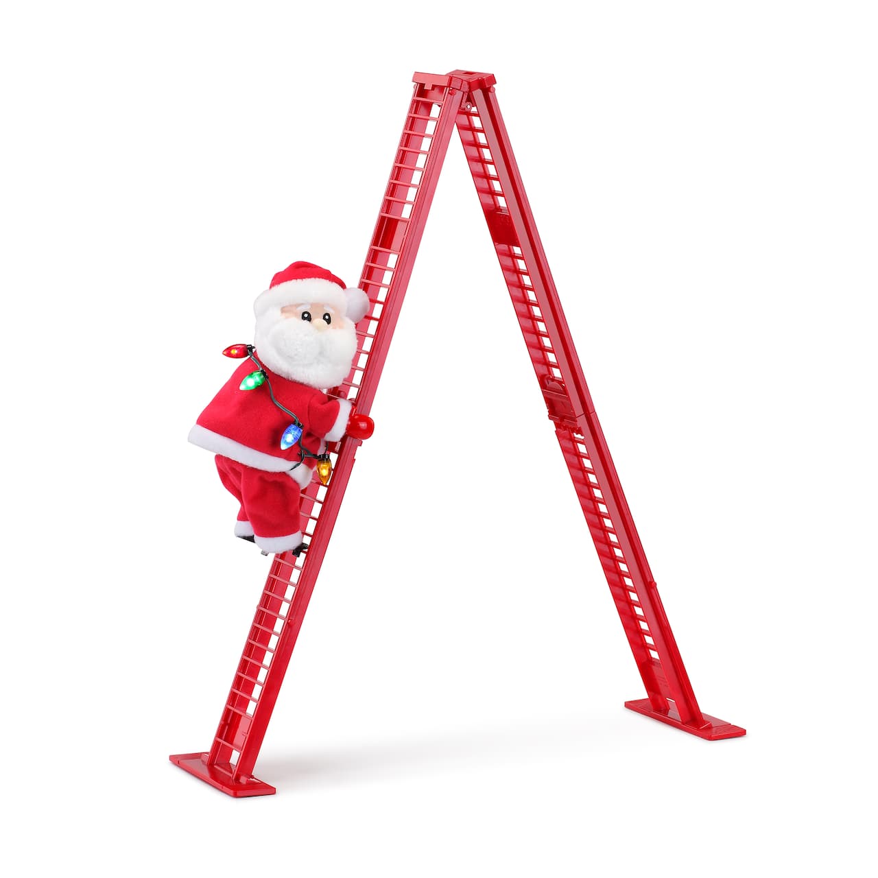 Mr. Christmas 17" Animated Ladder Climbing Santa